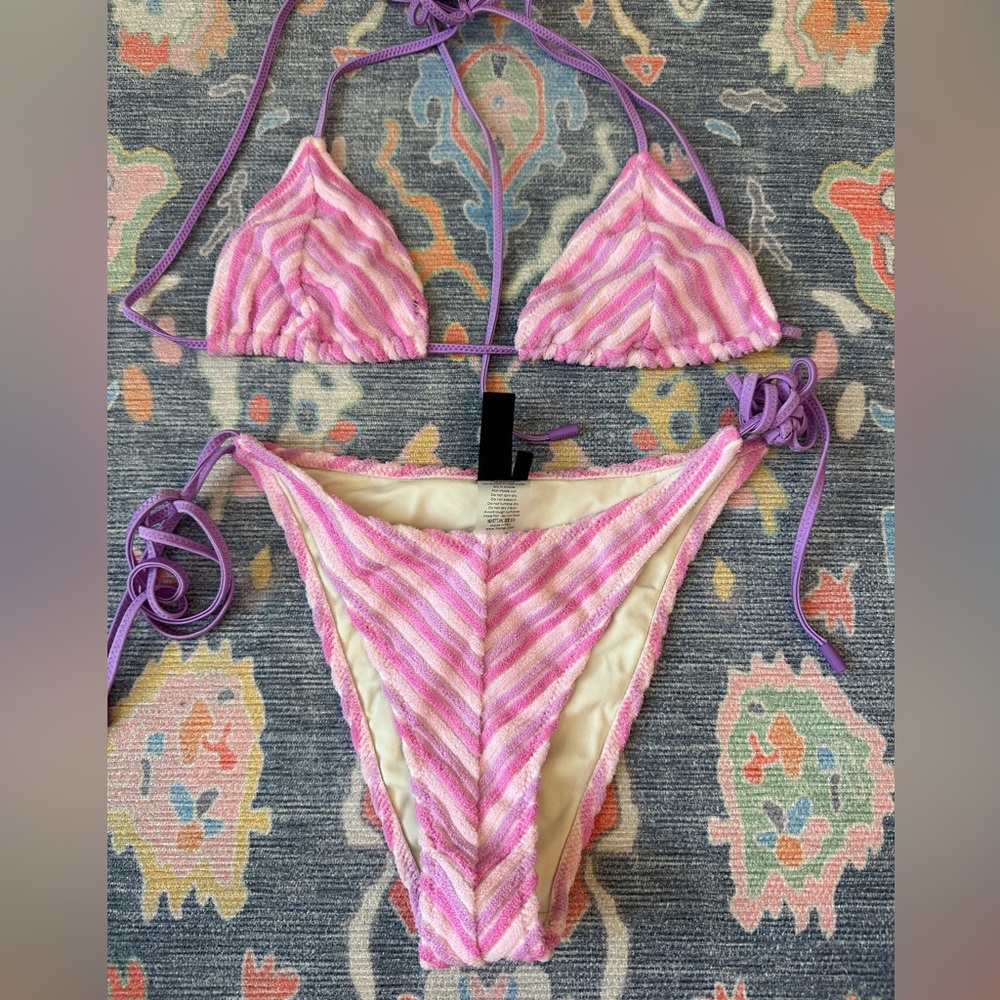 Triangl Pink and Purple Bikini